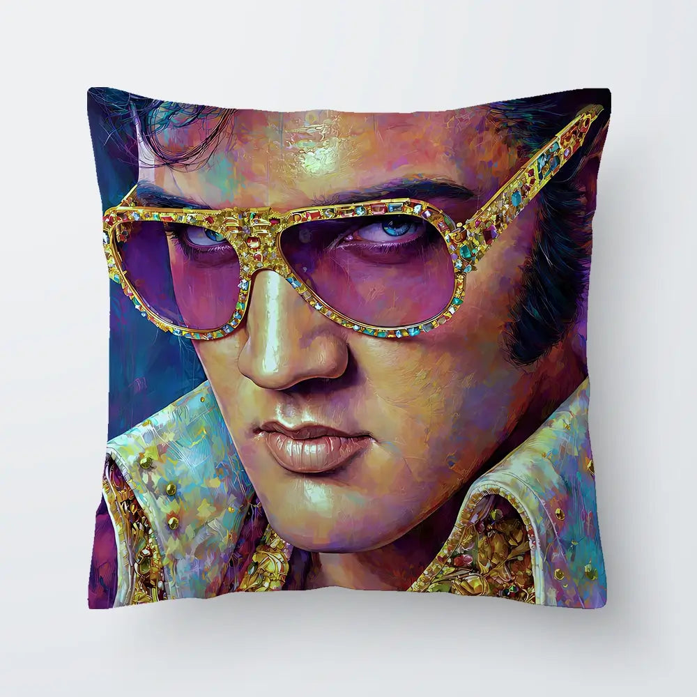 Mr Elvis Cushion Mr Elvis Cushion wall art product David Alexander Elder