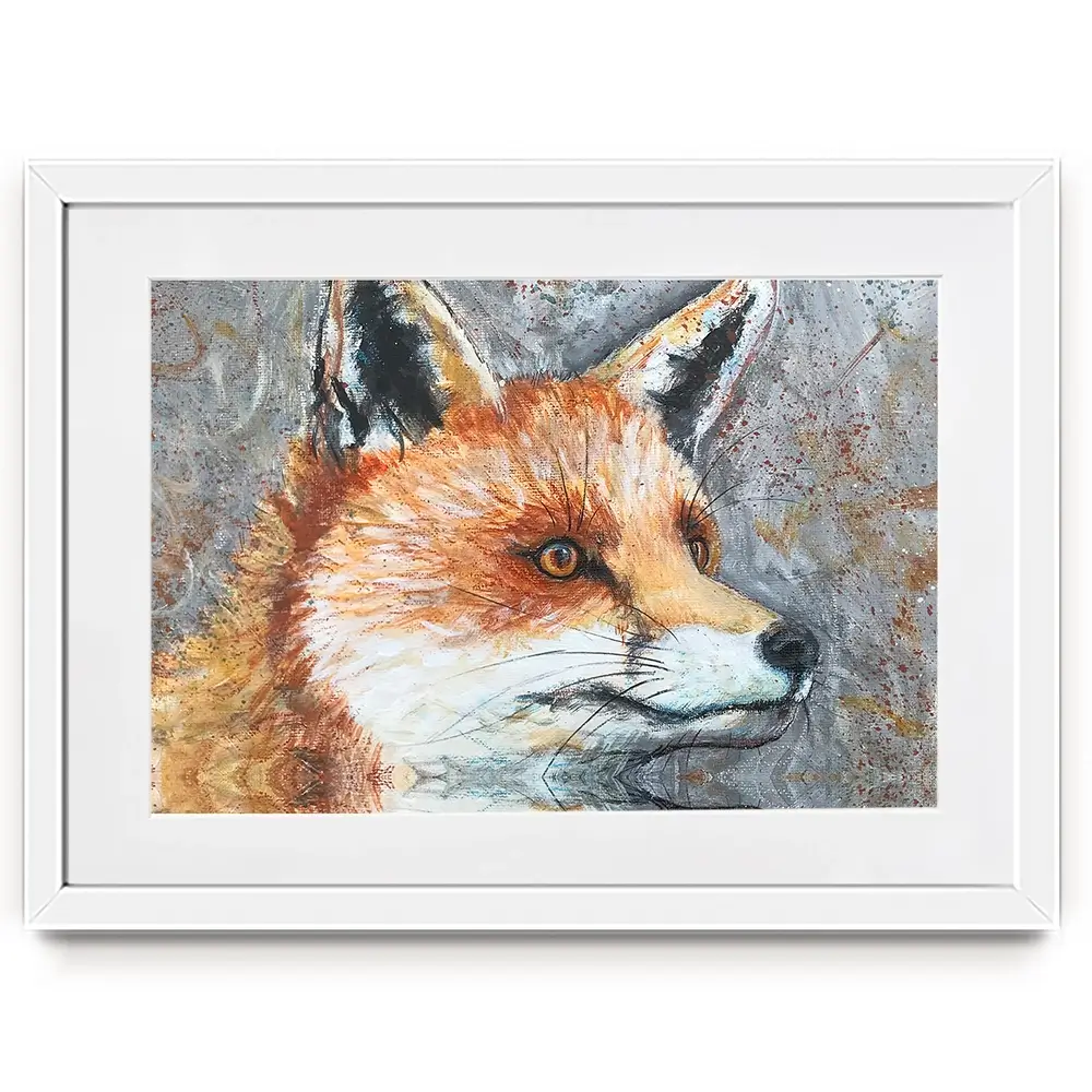 Mr Fox Framed Art Print Mr Fox Framed Art Print wall art product Jane Brookshaw