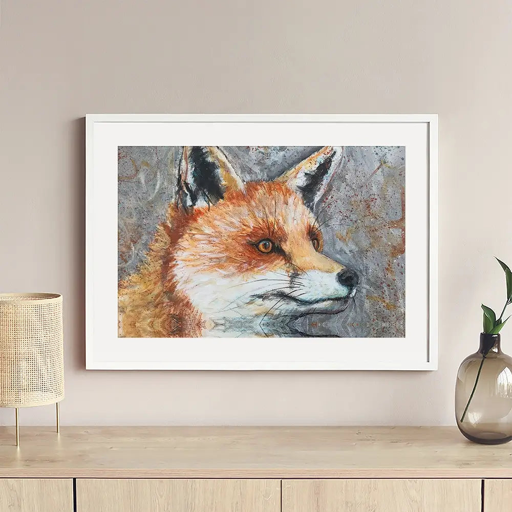 Mr Fox Framed Art Print Mr Fox Framed Art Print wall art product Jane Brookshaw