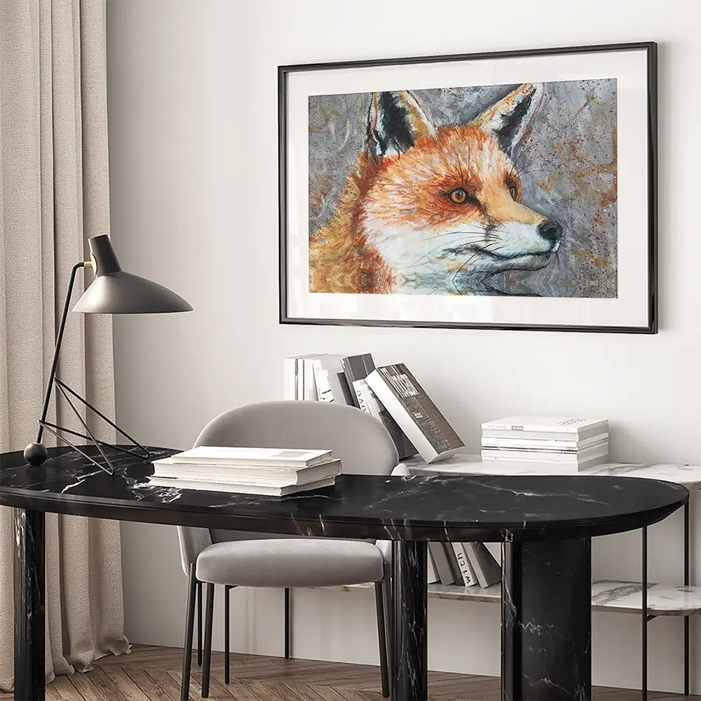 Mr Fox Framed Art Print Mr Fox Framed Art Print wall art product Jane Brookshaw
