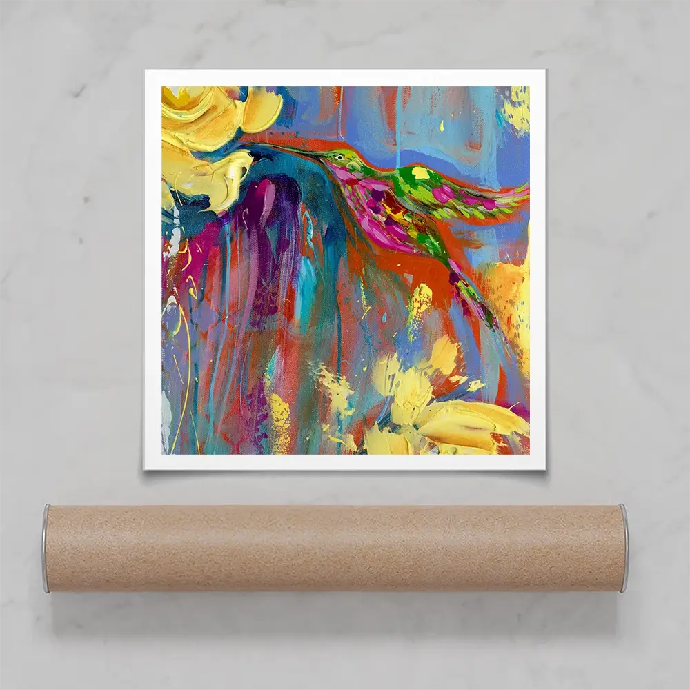 Mr Hummer Square Art Print Mr Hummer Square Art Print wall art product Estelle Grengs - Independent