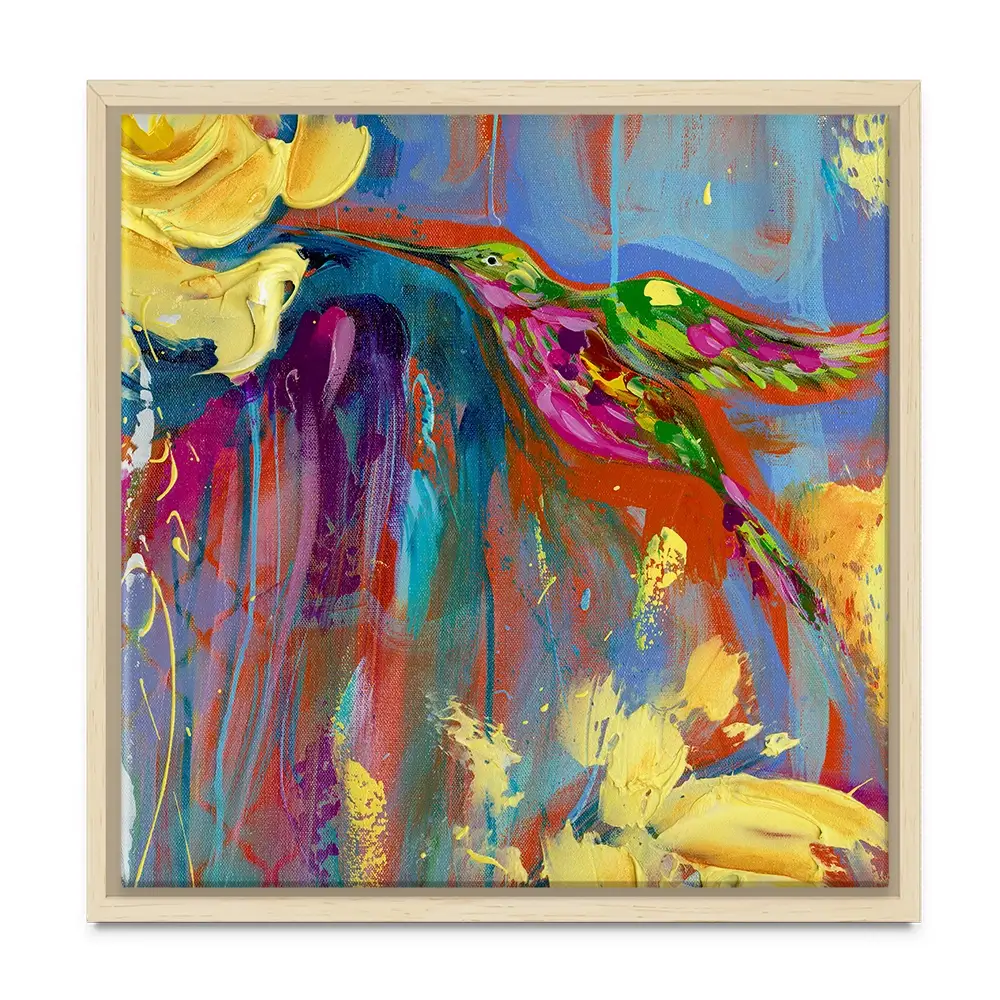 Mr Hummer Square Canvas Print Mr Hummer Square Canvas Print wall art product Estelle Grengs - Independent