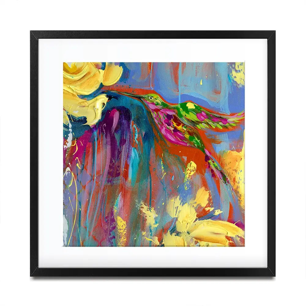 Mr Hummer Square Framed Art Print Mr Hummer Square Framed Art Print wall art product Estelle Grengs - Independent