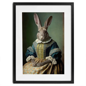 Mrs Bunny Framed Art Print Mrs Bunny Framed Art Print wall art product Treechild