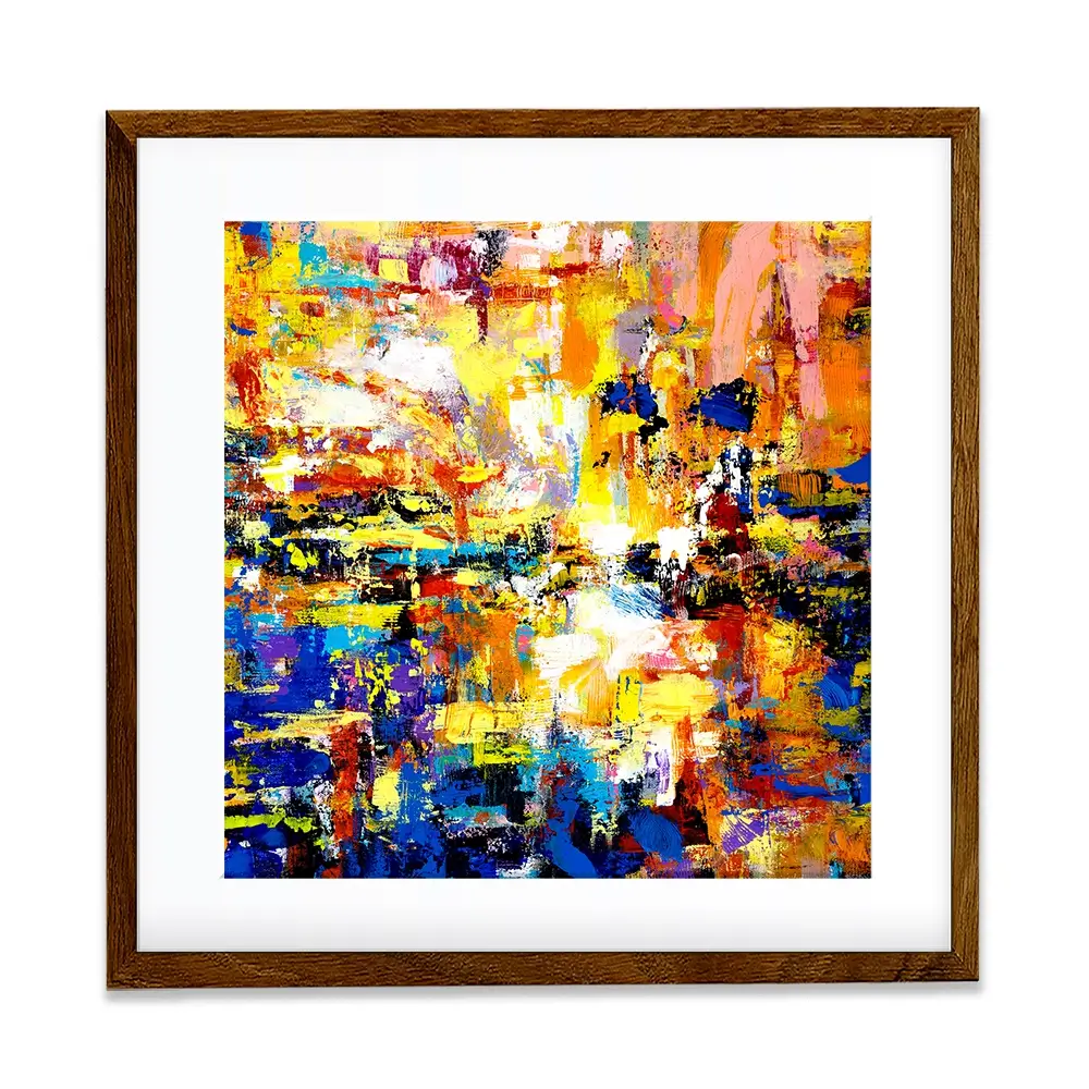 Muddled Square Framed Art Print Muddled Square Framed Art Print wall art product Ivailo Nikolov / Shutterstock