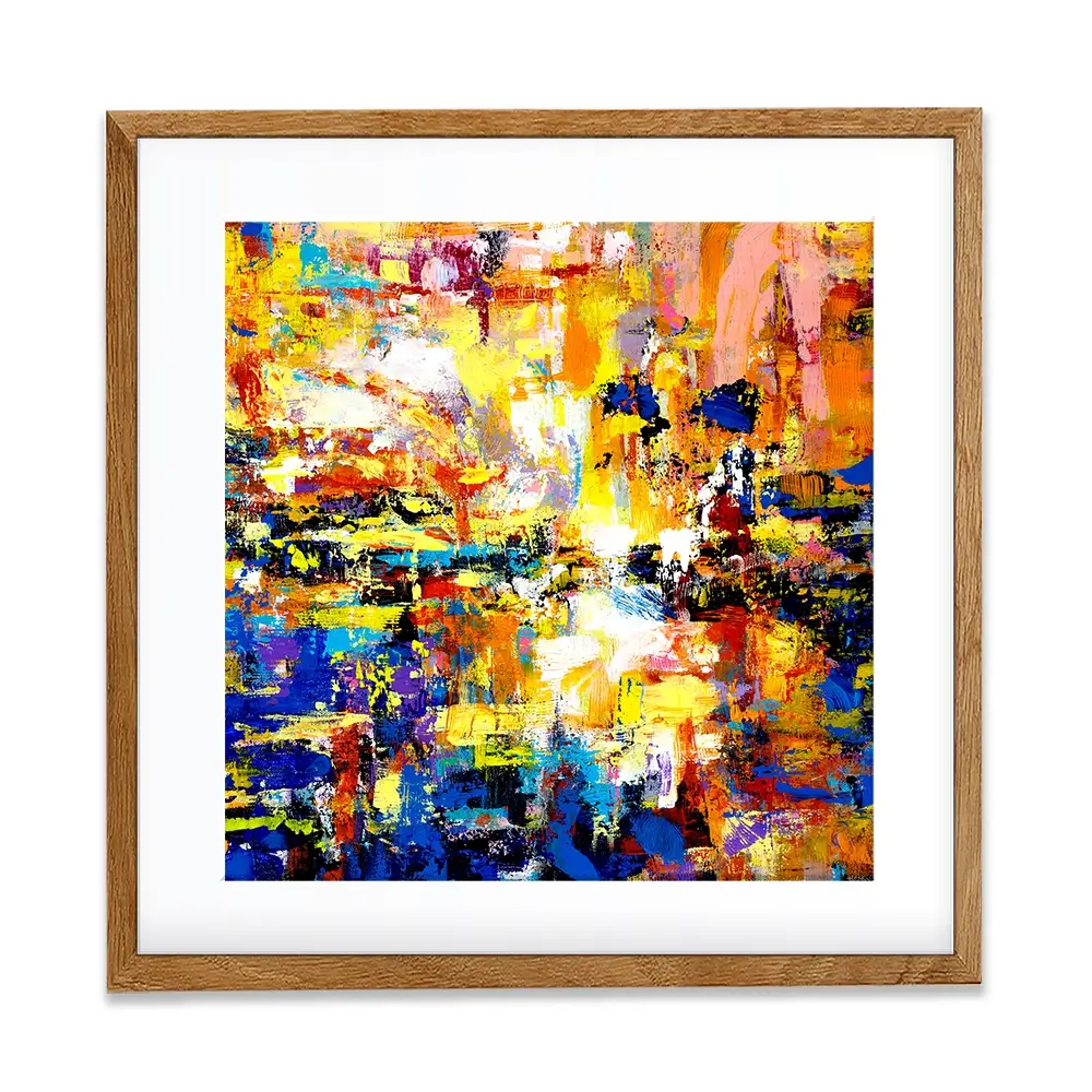 Muddled Square Framed Art Print Muddled Square Framed Art Print wall art product Ivailo Nikolov / Shutterstock