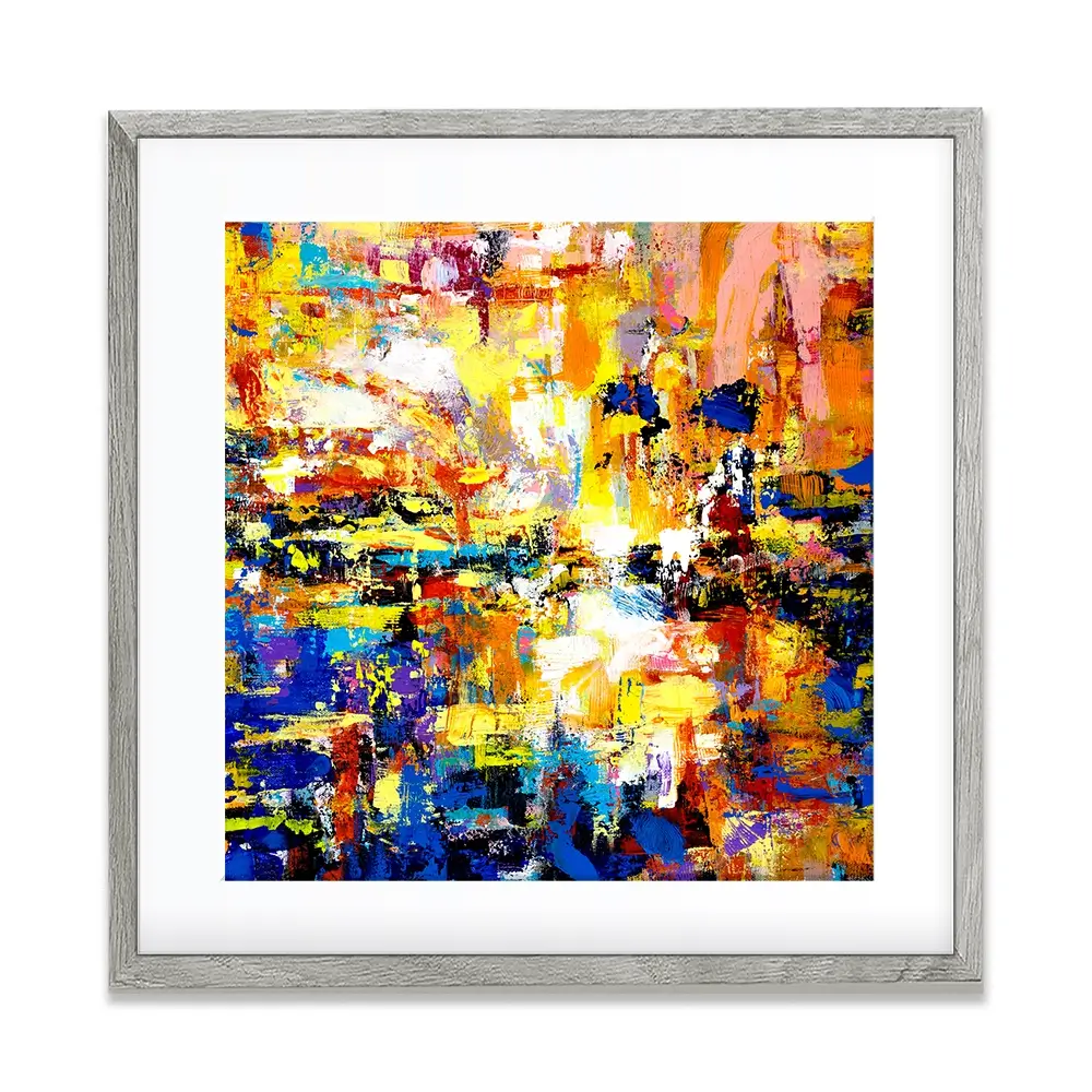 Muddled Square Framed Art Print Muddled Square Framed Art Print wall art product Ivailo Nikolov / Shutterstock