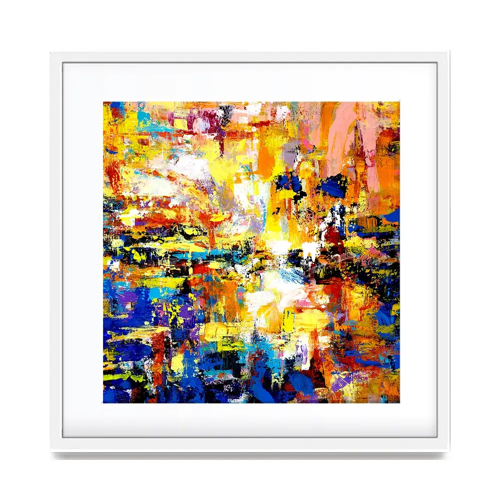 Muddled Square Framed Art Print Muddled Square Framed Art Print wall art product Ivailo Nikolov / Shutterstock
