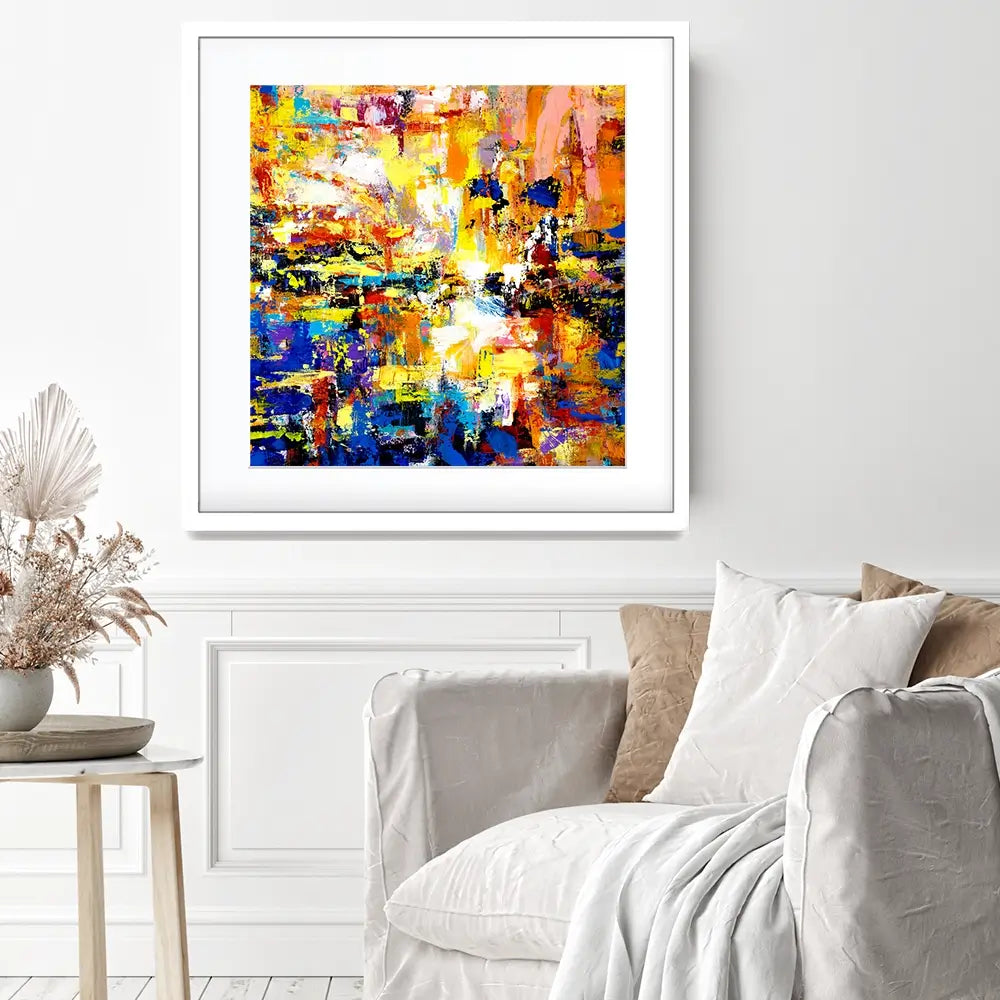 Muddled Square Framed Art Print Muddled Square Framed Art Print wall art product Ivailo Nikolov / Shutterstock