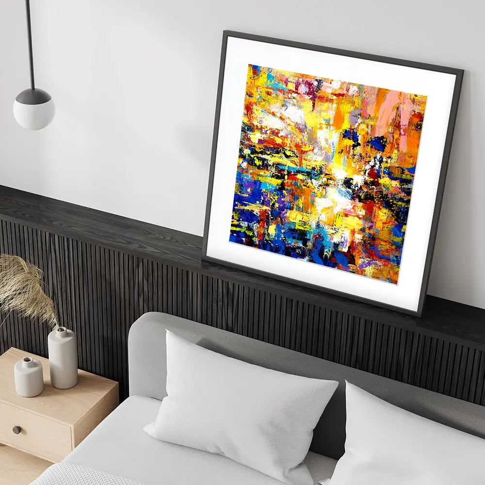 Muddled Square Framed Art Print Muddled Square Framed Art Print wall art product Ivailo Nikolov / Shutterstock