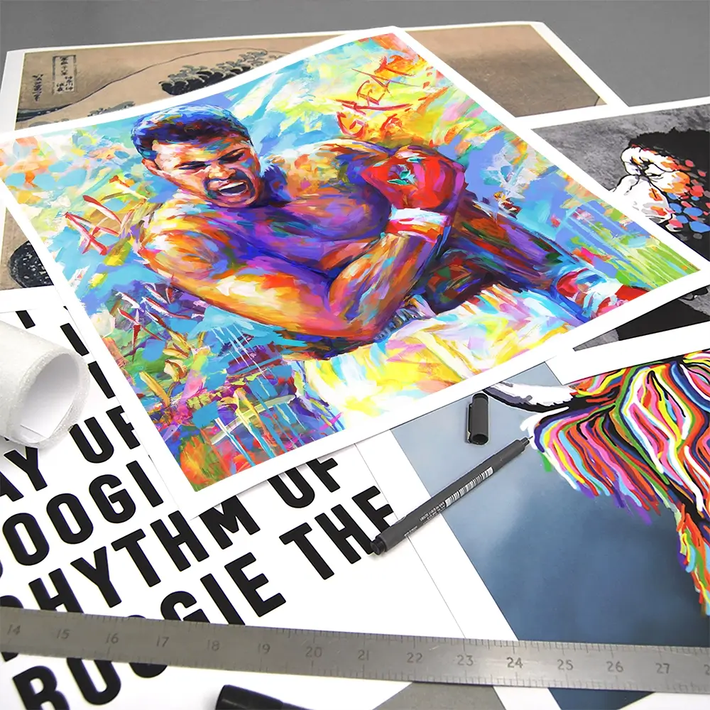 Muhammad Ali Square Art Print Muhammad Ali Square Art Print wall art product Leon Devenice