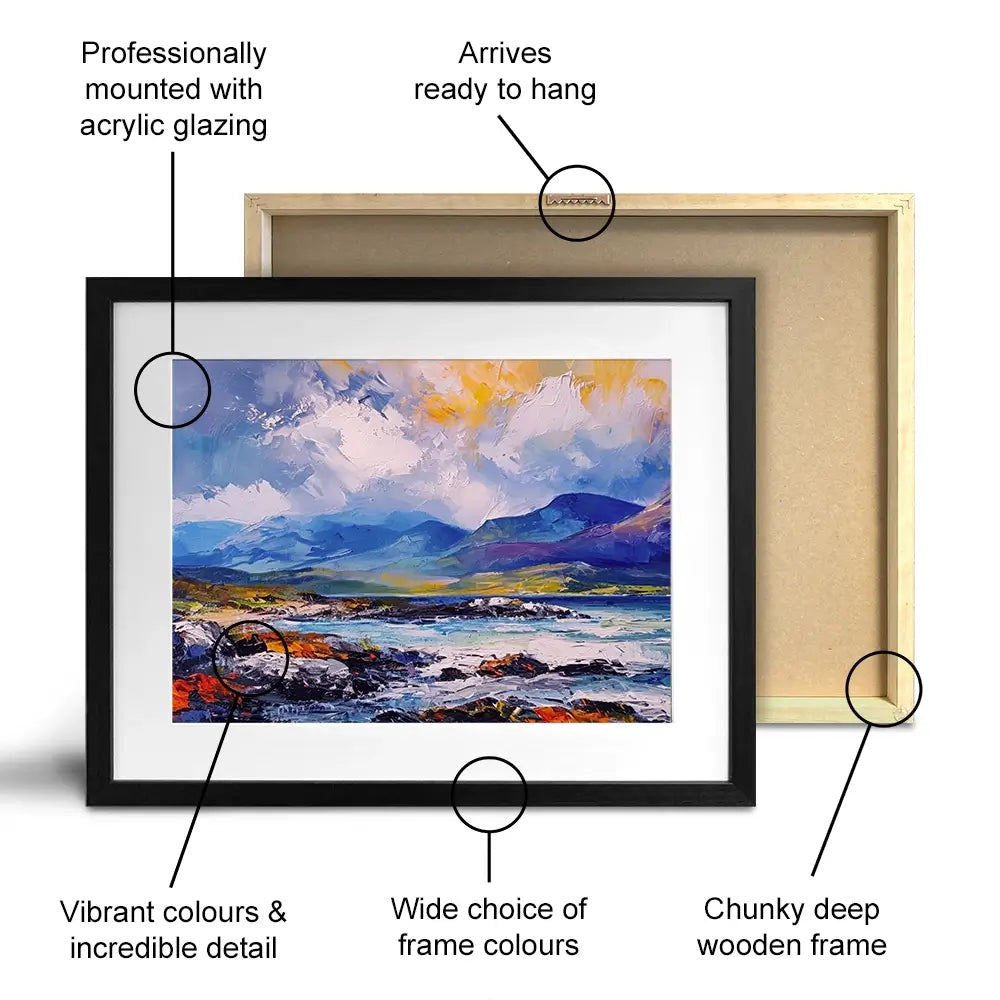Mull Mountains Framed Art Print Mull Mountains Framed Art Print wall art product David Alexander Elder