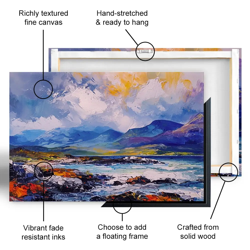 Mull Mountains Oversized Canvas Print Mull Mountains Oversized Canvas Print wall art product David Alexander Elder