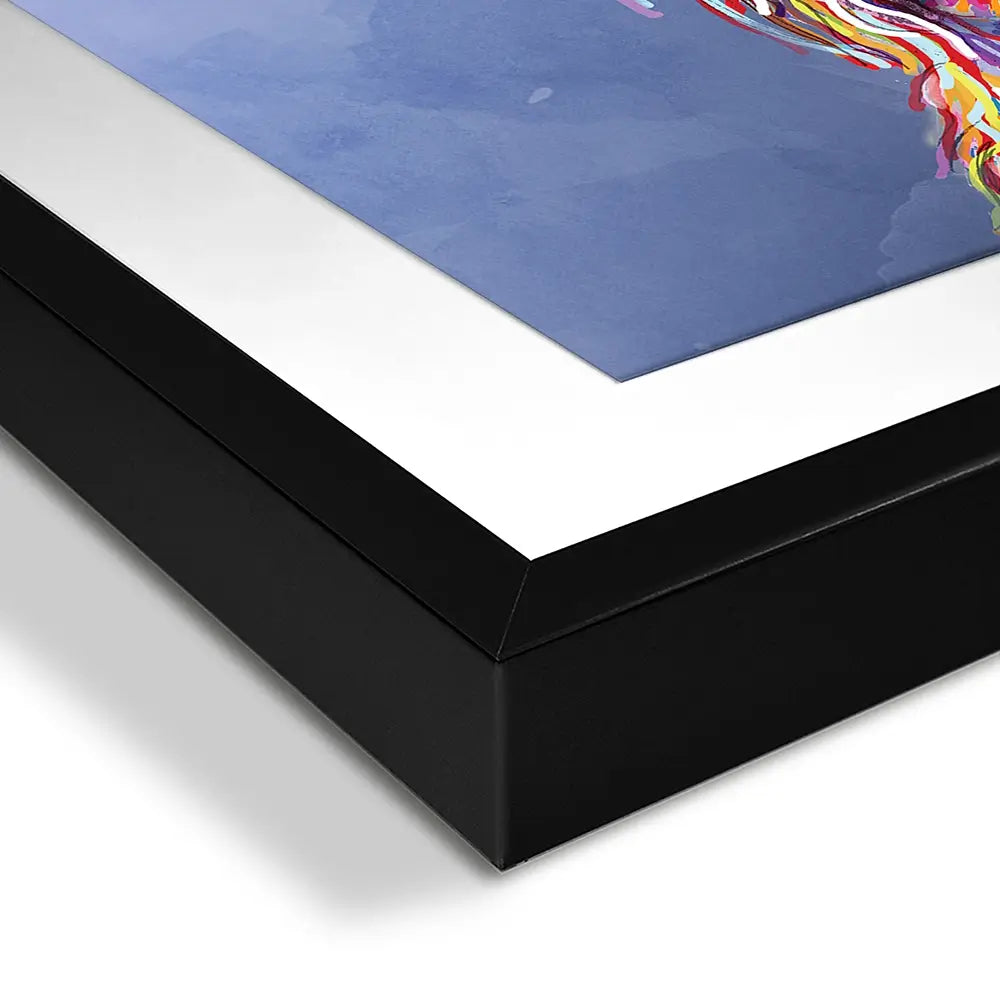 Multicolour Highland Cow Square Framed Art Print Multicolour Highland Cow Square Framed Art Print wall art product Independent