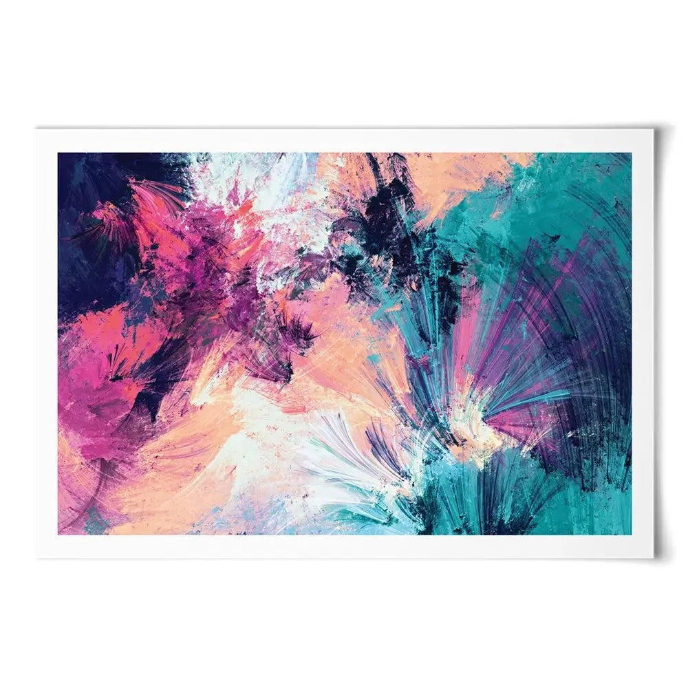 Multicoloured Abstract Art Print Multicoloured Abstract Art Print wall art product Excellent backgrounds / Shutterstock