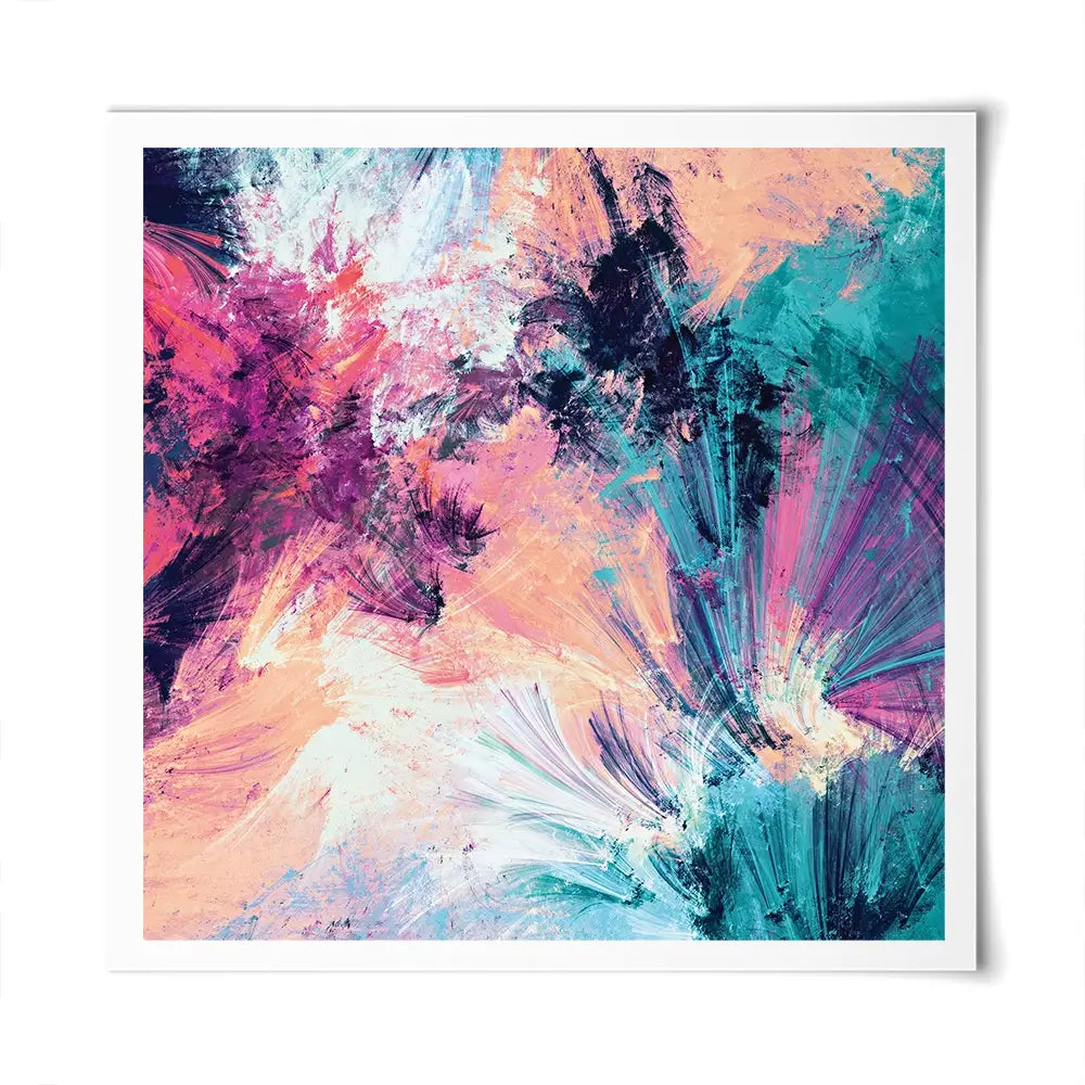 Multicoloured Abstract Square Art Print Multicoloured Abstract Square Art Print wall art product Excellent backgrounds / Shutterstock