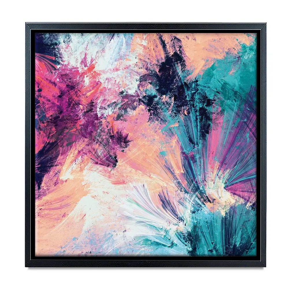 Multicoloured Abstract Square Canvas Print Multicoloured Abstract Square Canvas Print wall art product Excellent backgrounds / Shutterstock
