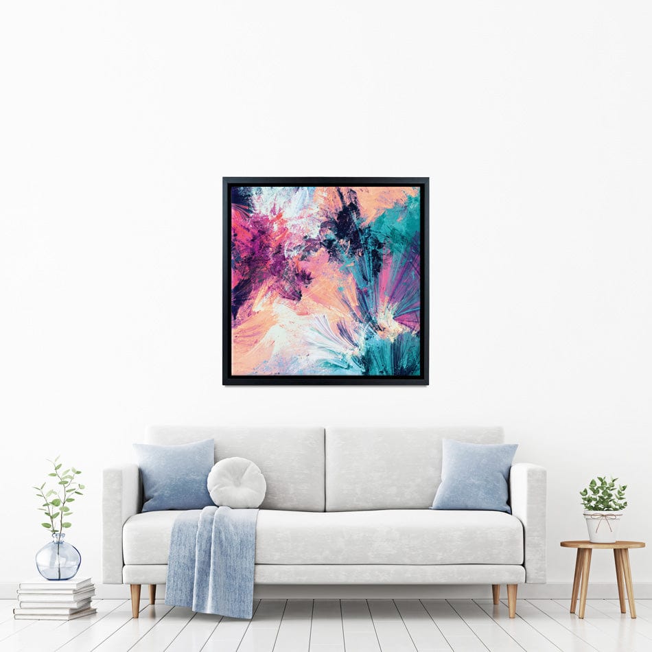 Multicoloured Abstract Square Canvas Print wall art product Excellent backgrounds / Shutterstock