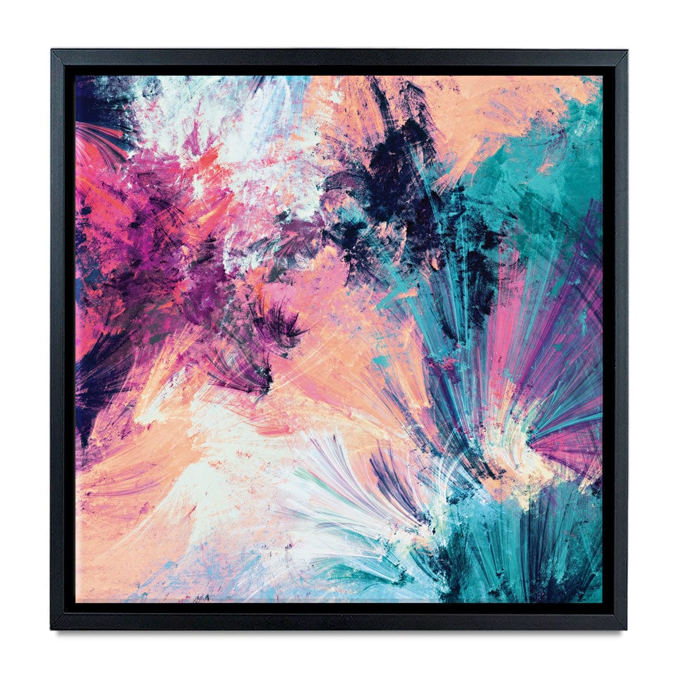 Multicoloured Abstract Square Canvas Print wall art product Excellent backgrounds / Shutterstock