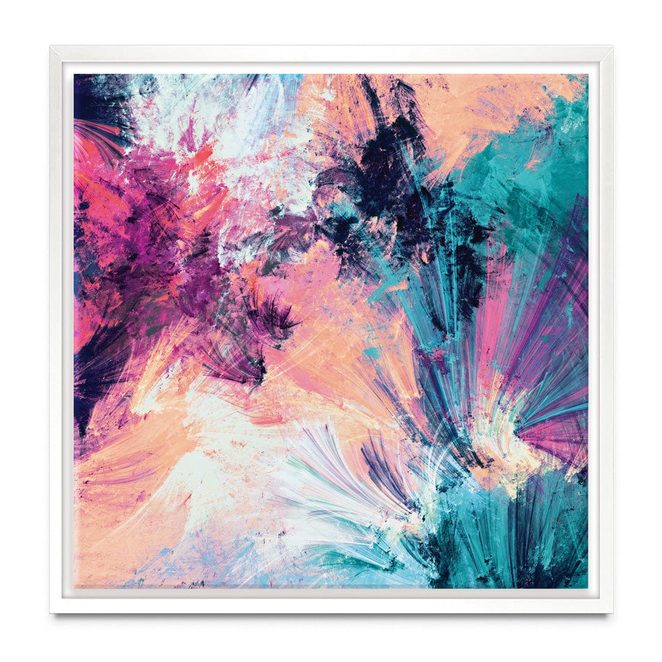 Multicoloured Abstract Square Canvas Print wall art product Excellent backgrounds / Shutterstock