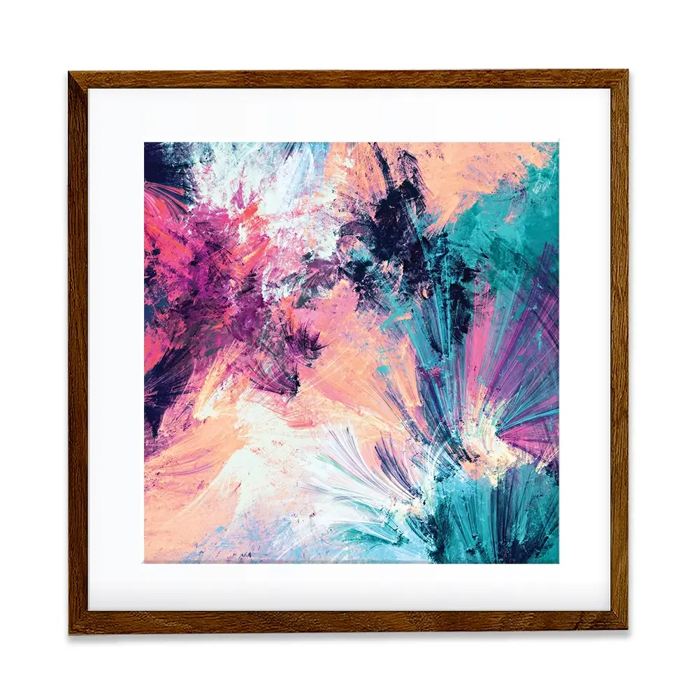 Multicoloured Abstract Square Framed Art Print Multicoloured Abstract Square Framed Art Print wall art product Excellent backgrounds / Shutterstock