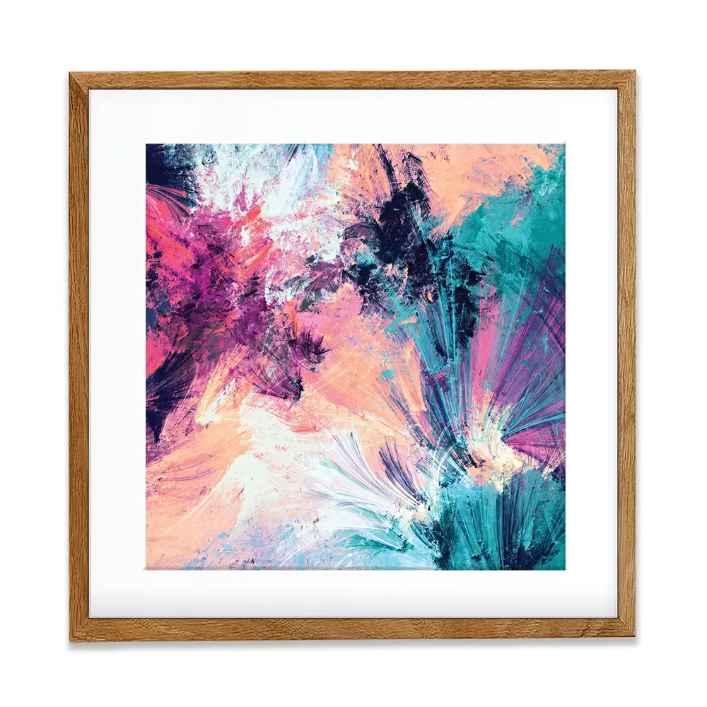 Multicoloured Abstract Square Framed Art Print Multicoloured Abstract Square Framed Art Print wall art product Excellent backgrounds / Shutterstock