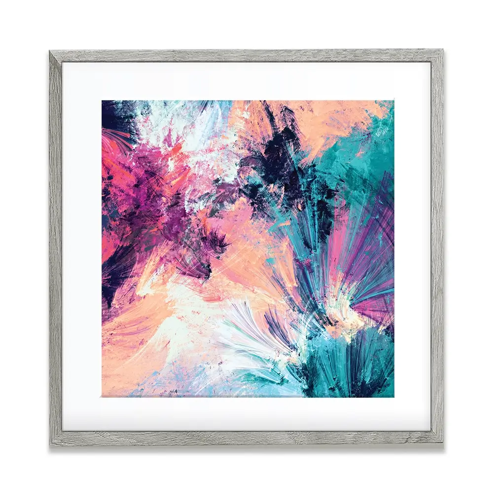Multicoloured Abstract Square Framed Art Print Multicoloured Abstract Square Framed Art Print wall art product Excellent backgrounds / Shutterstock