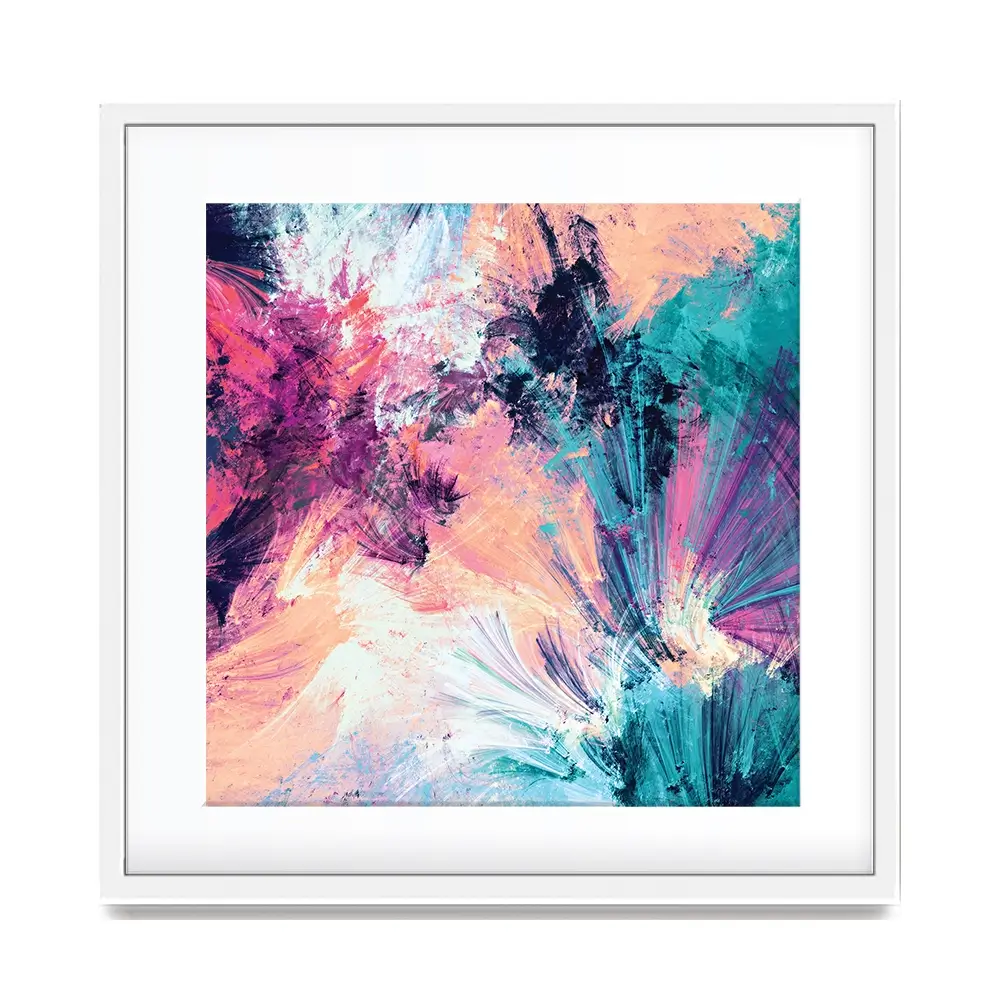 Multicoloured Abstract Square Framed Art Print Multicoloured Abstract Square Framed Art Print wall art product Excellent backgrounds / Shutterstock