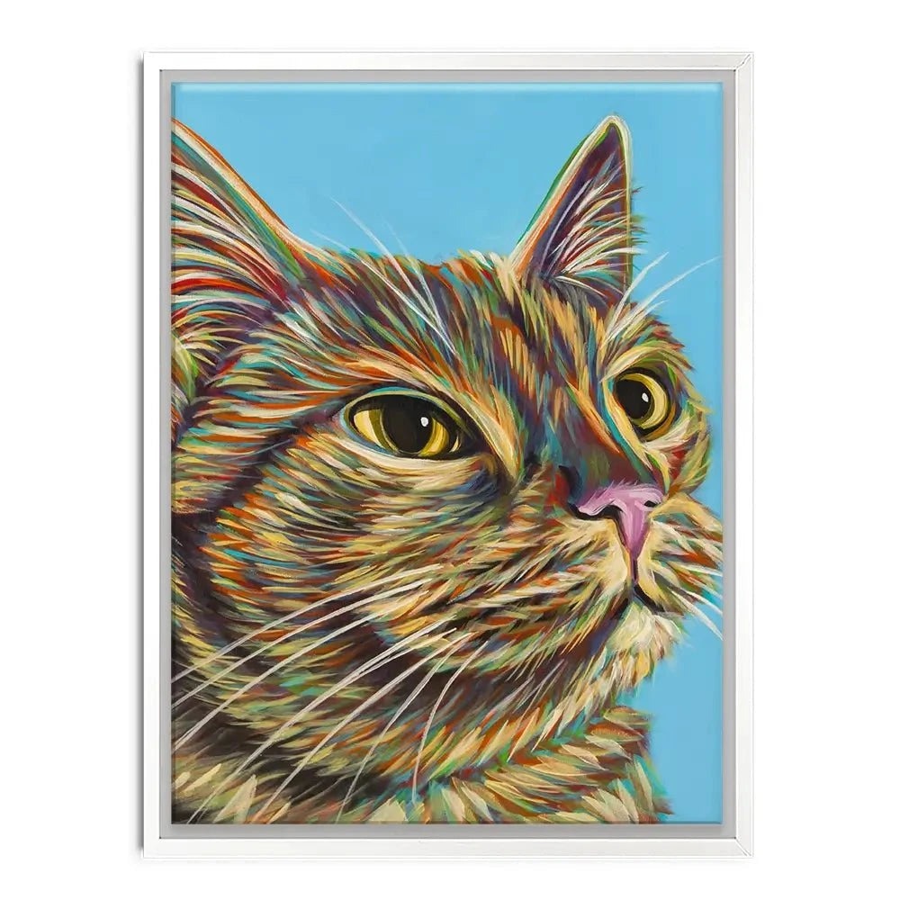 Multicoloured Cat Canvas Print Multicoloured Cat Canvas Print wall art product Carolee Vitaletti