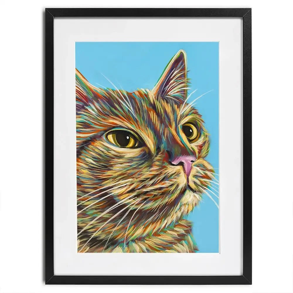 Multicoloured Cat Framed Art Print Multicoloured Cat Framed Art Print wall art product Carolee Vitaletti