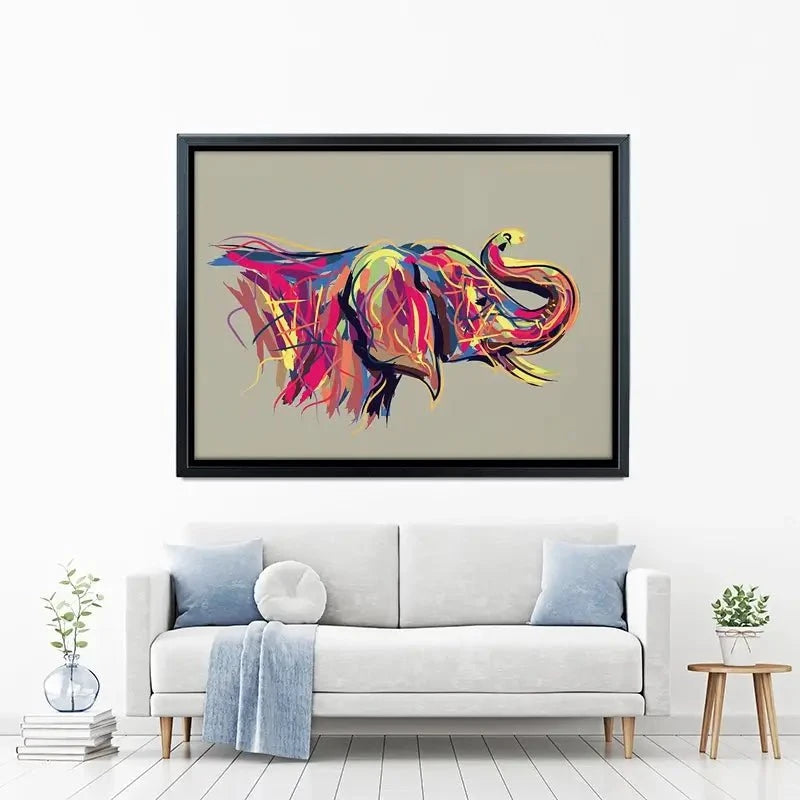 Multicoloured Elephant Canvas Print Multicoloured Elephant Canvas Print wall art product PrathapGopal / Shutterstock
