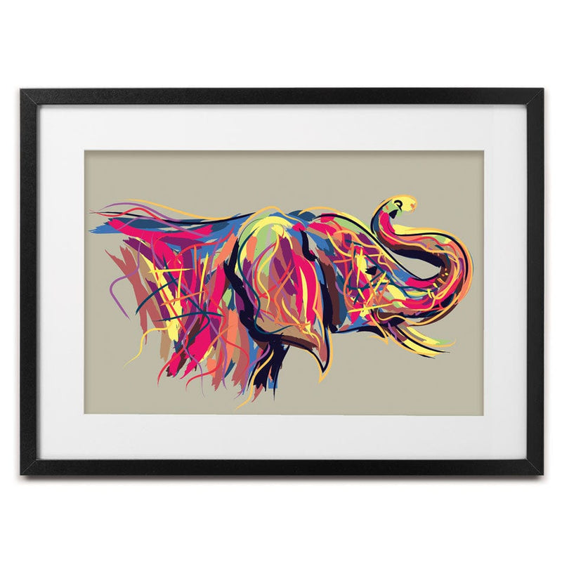 Multicoloured Elephant Framed Art Print wall art product PrathapGopal / Shutterstock