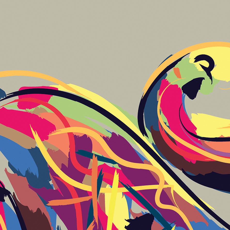 Multicoloured Elephant Square Canvas Print wall art product PrathapGopal / Shutterstock