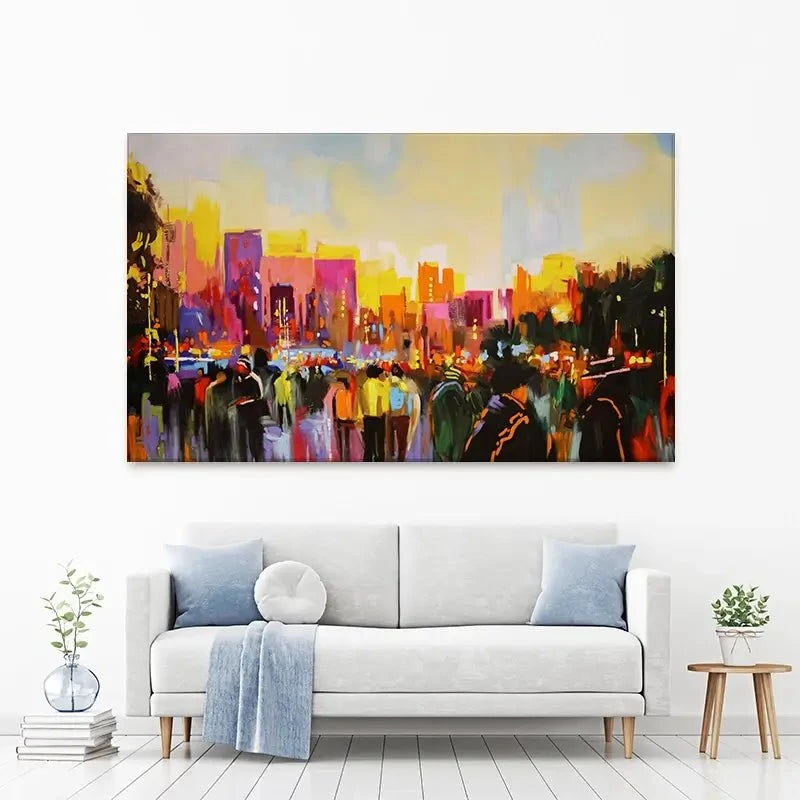 Multicoloured New York Canvas Print Multicoloured New York Canvas Print wall art product Maria Moretti