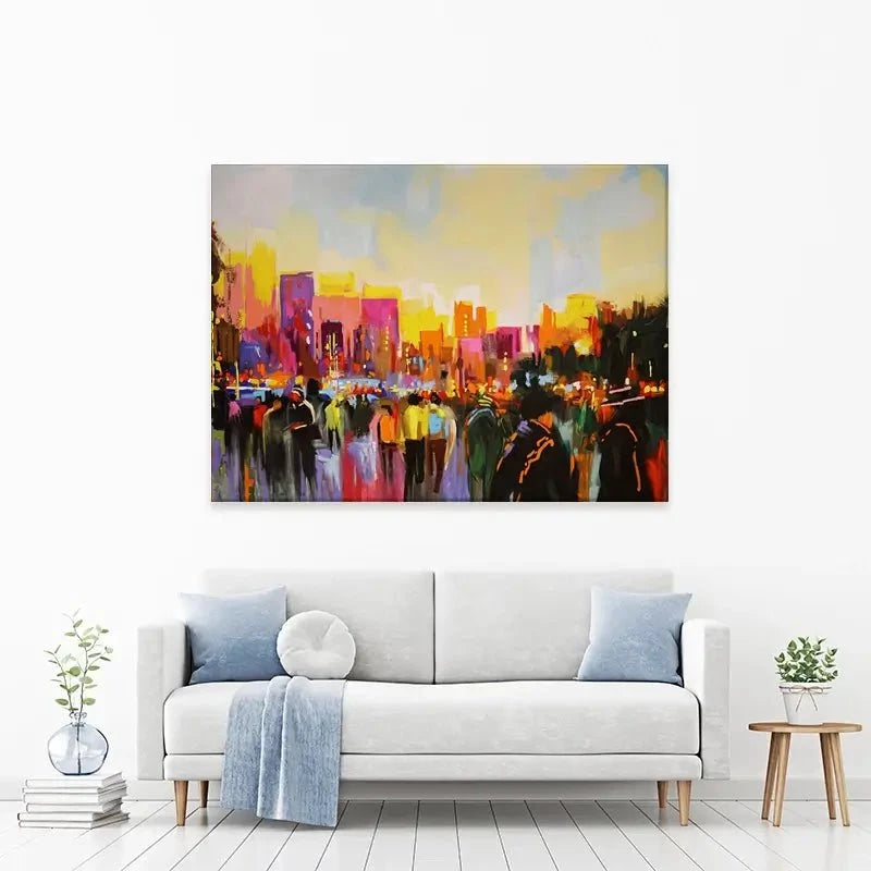 Multicoloured New York Canvas Print Multicoloured New York Canvas Print wall art product Maria Moretti