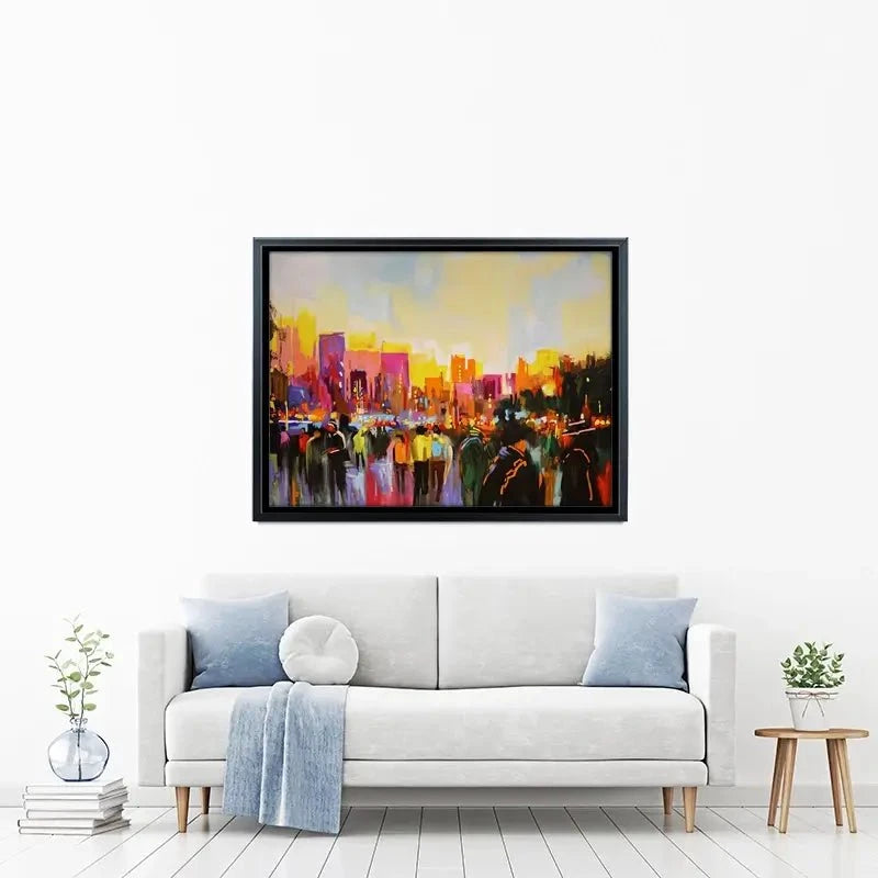 Multicoloured New York Canvas Print Multicoloured New York Canvas Print wall art product Maria Moretti