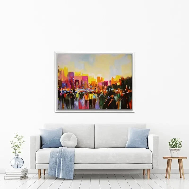 Multicoloured New York Canvas Print Multicoloured New York Canvas Print wall art product Maria Moretti