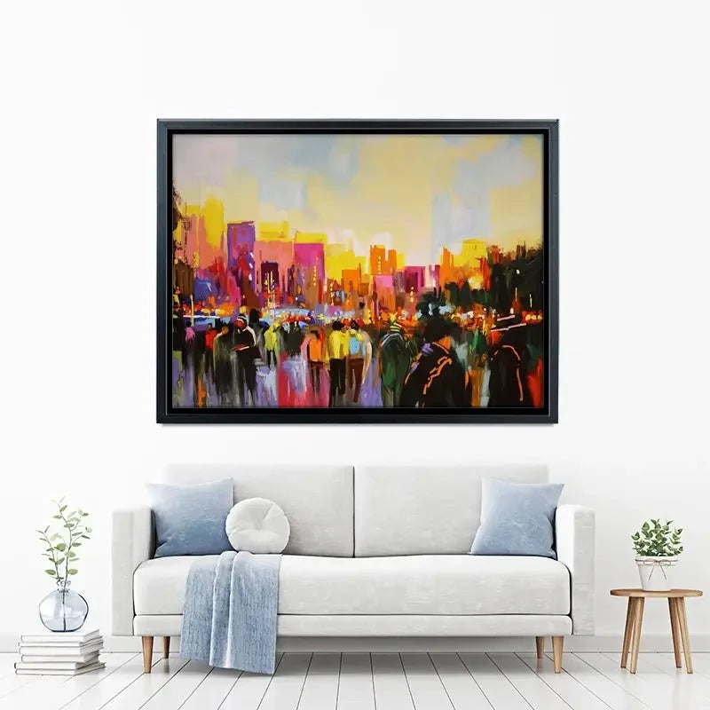 Multicoloured New York Canvas Print Multicoloured New York Canvas Print wall art product Maria Moretti