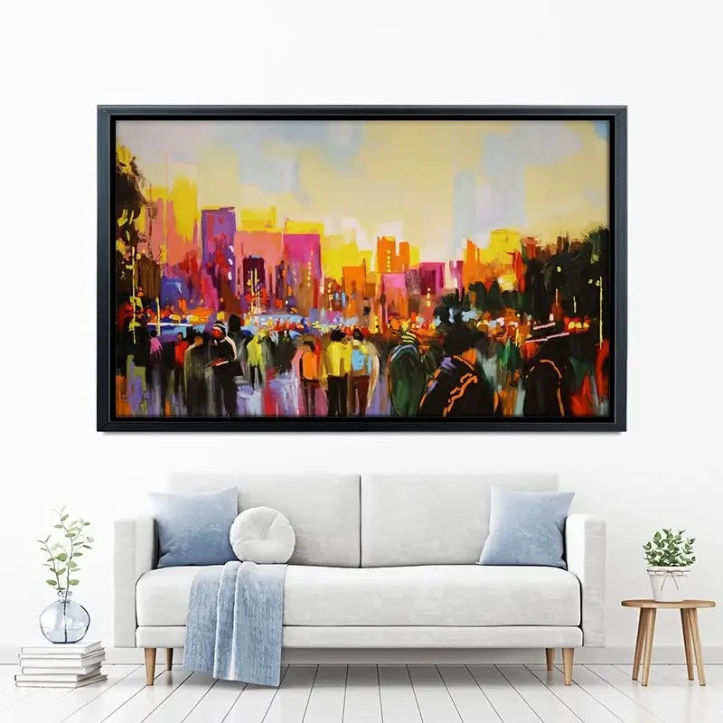 Multicoloured New York Canvas Print Multicoloured New York Canvas Print wall art product Maria Moretti
