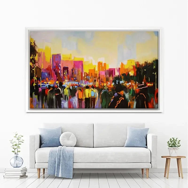 Multicoloured New York Canvas Print Multicoloured New York Canvas Print wall art product Maria Moretti