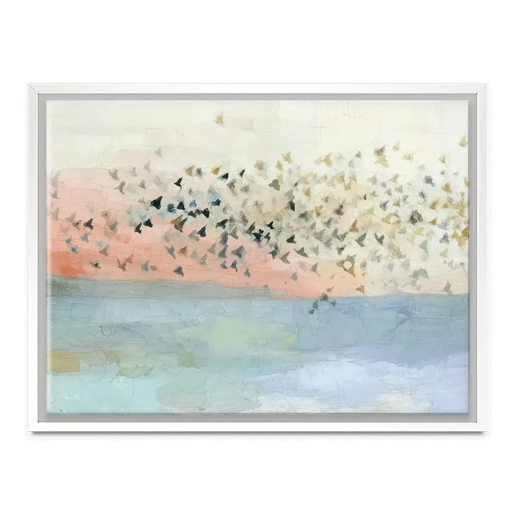 Murmuration Of Birds Canvas Print Murmuration Of Birds Canvas Print wall art product Chromatic Storm Studio