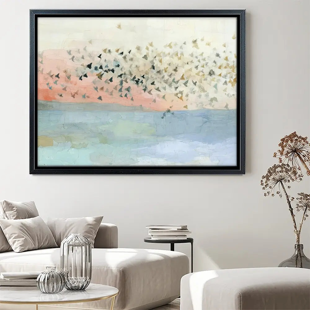 Murmuration Of Birds Canvas Print Murmuration Of Birds Canvas Print wall art product Chromatic Storm Studio