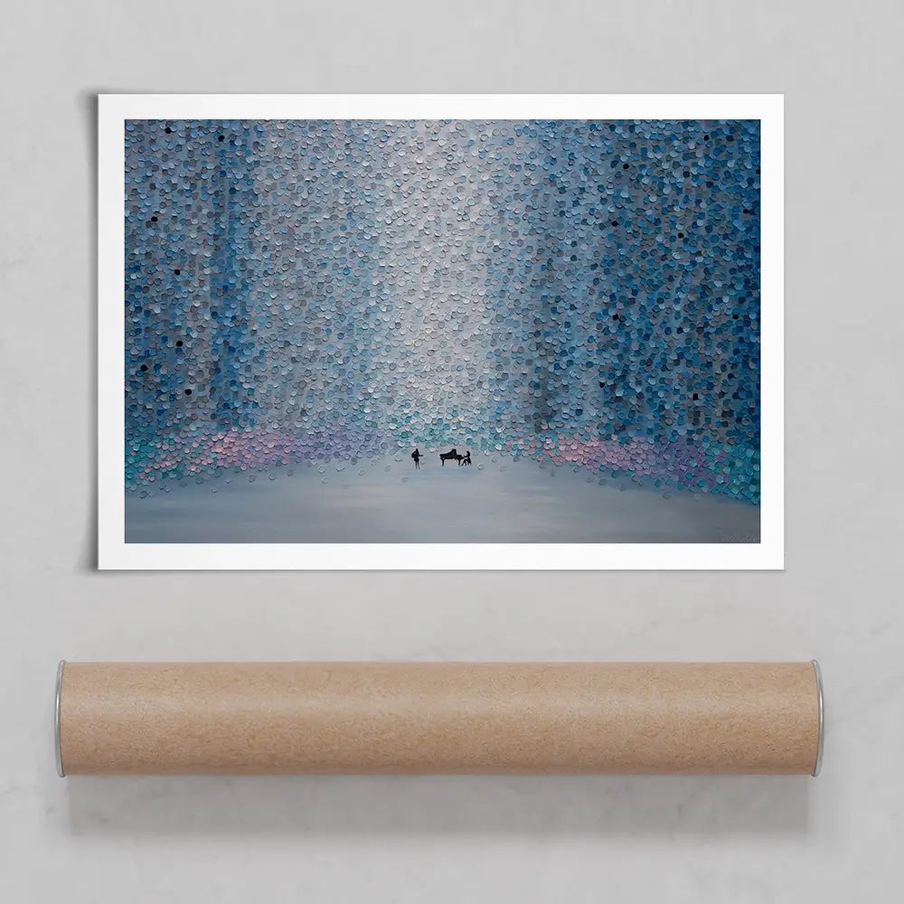 Music And Rain Art Print Music And Rain Art Print wall art product Ekaterina Ermilkina