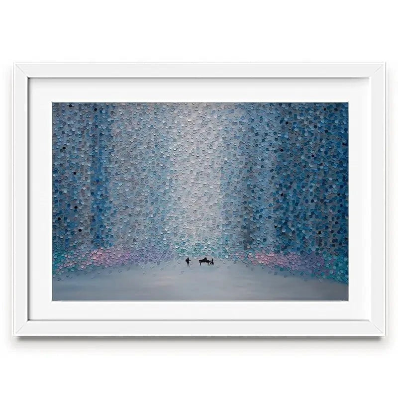 Music And Rain Framed Art Print Music And Rain Framed Art Print wall art product Ekaterina Ermilkina