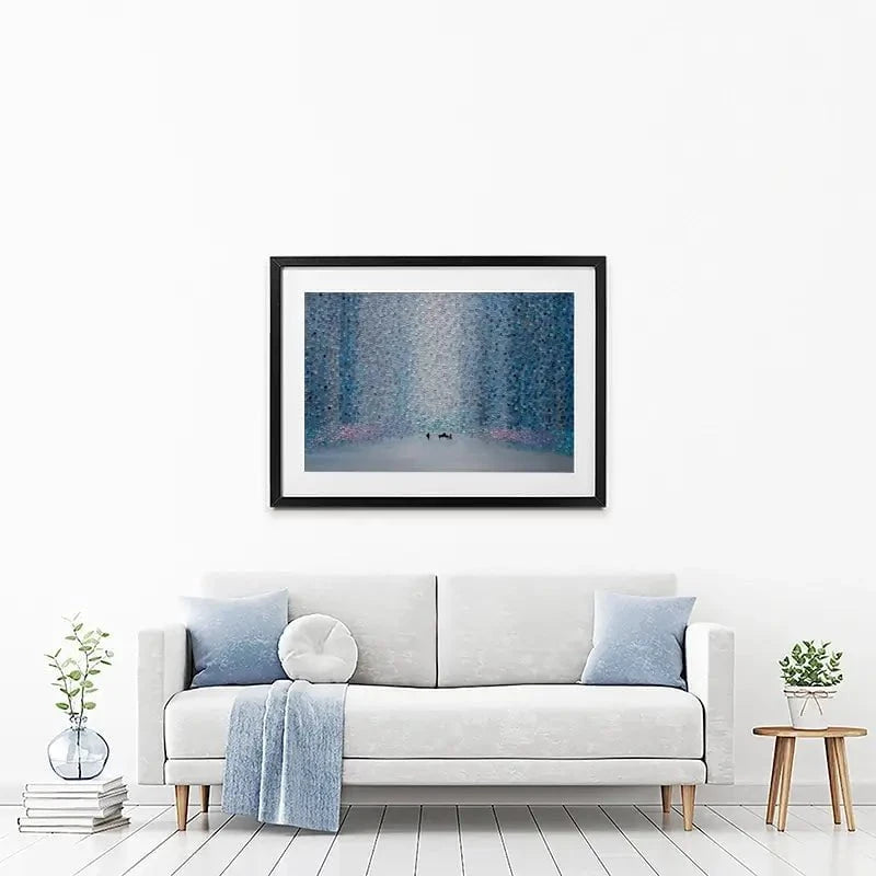 Music And Rain Framed Art Print Music And Rain Framed Art Print wall art product Ekaterina Ermilkina