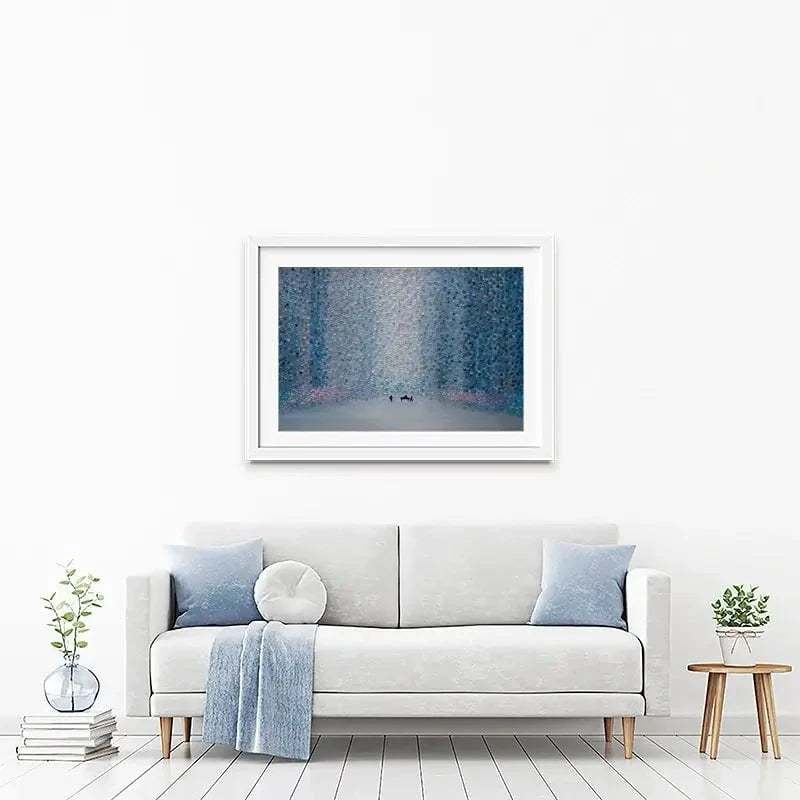 Music And Rain Framed Art Print Music And Rain Framed Art Print wall art product Ekaterina Ermilkina