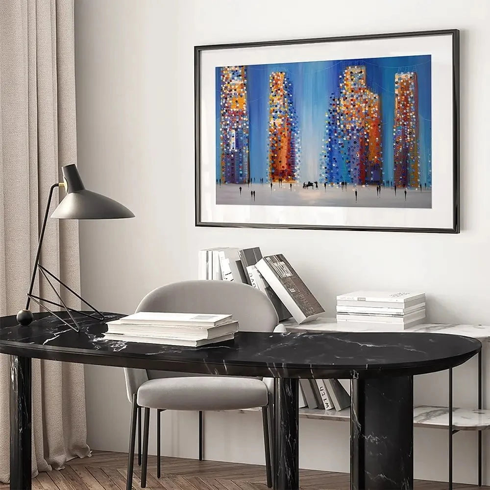 Music In The City Framed Art Print Music In The City Framed Art Print wall art product Ekaterina Ermilkina