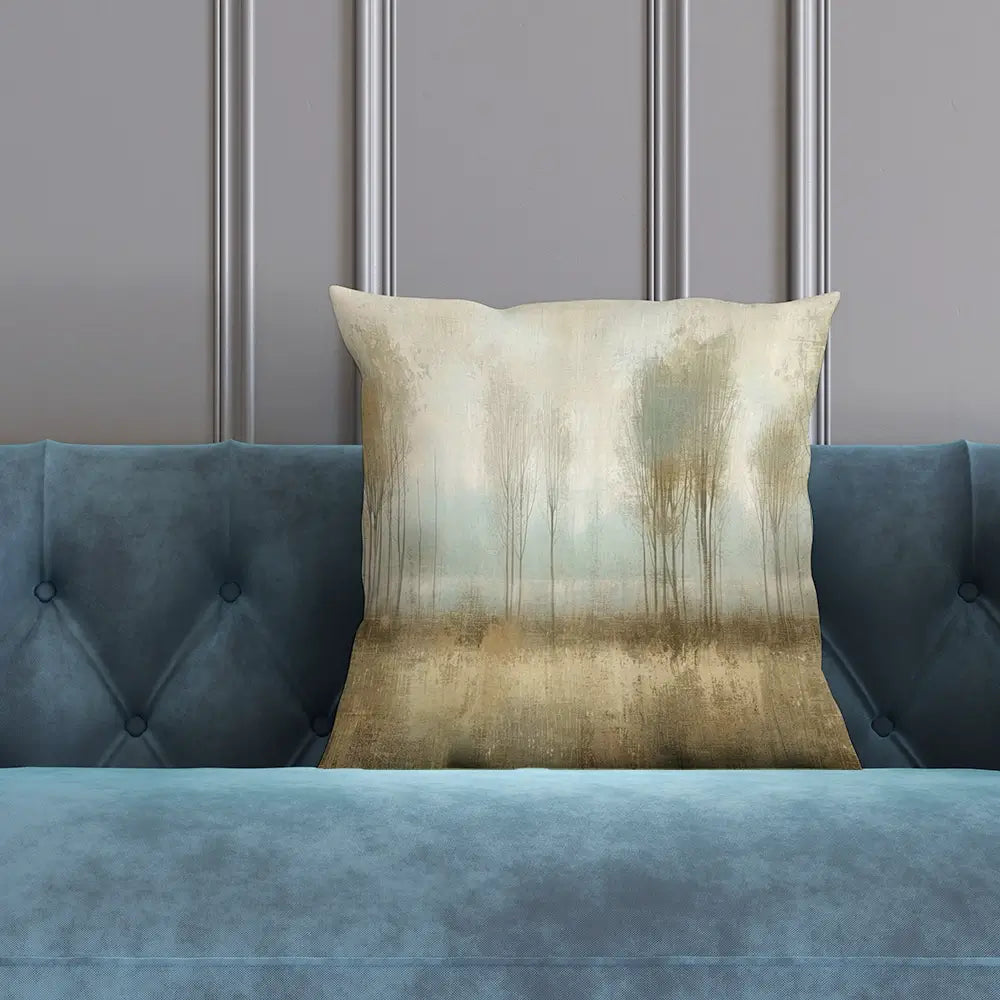 Muted Forest Cushion Muted Forest Cushion wall art product Art Print Shop