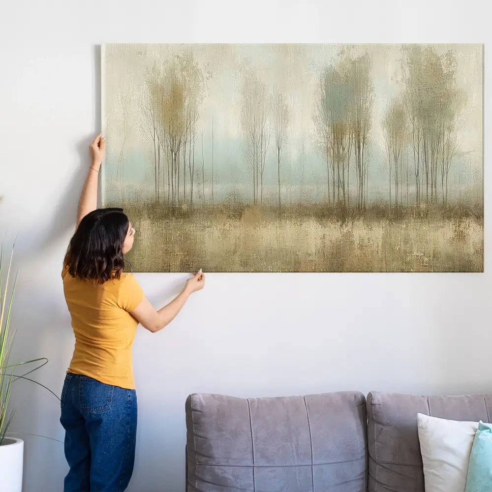 Muted Forest Oversized Canvas Print Muted Forest Oversized Canvas Print wall art product Art Print Shop