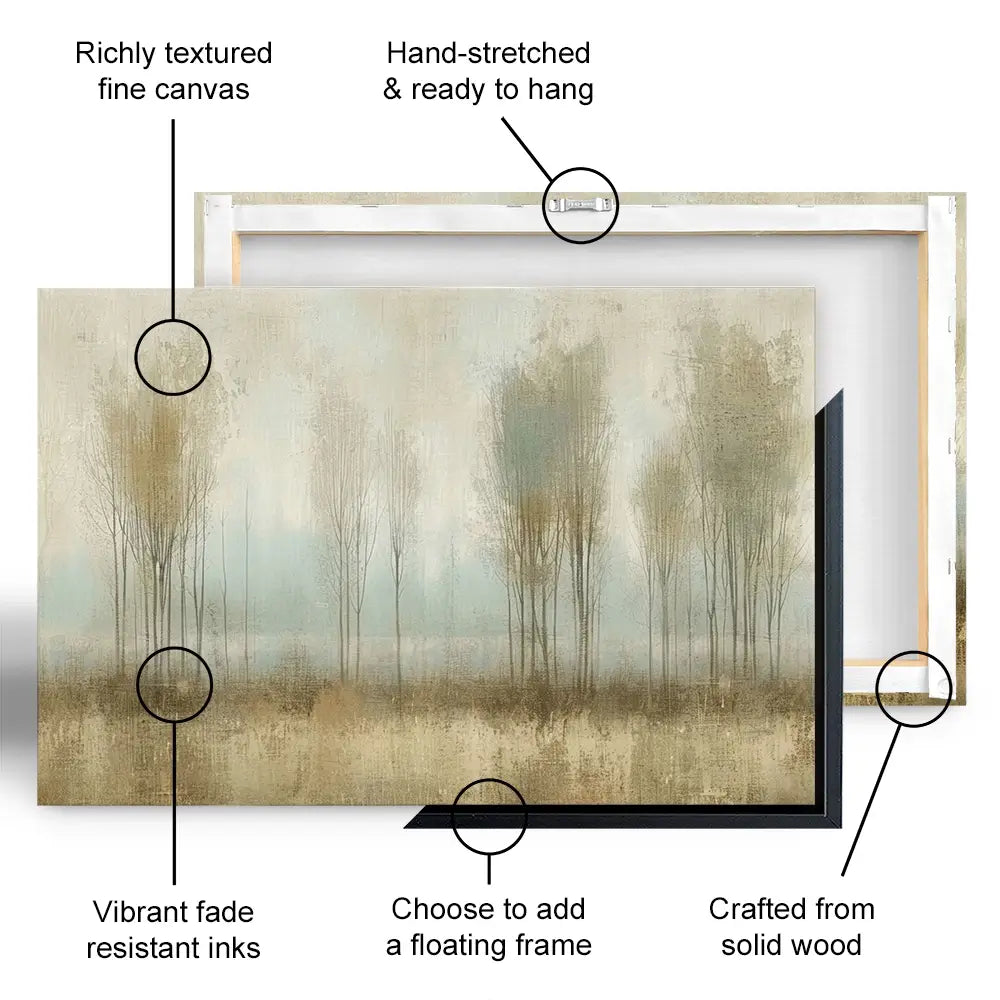 Muted Forest Oversized Canvas Print Muted Forest Oversized Canvas Print wall art product Creative Studio - Independent